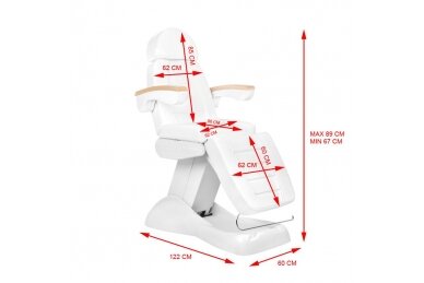 Profesionali elektrinė kosmetologinė kušėtė-krėslas LUX, (3 varikliai) 5