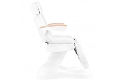 Profesionali elektrinė podologinė kėdė LUX, balta (3 varikliai) 2