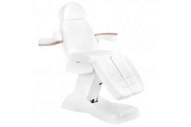 Profesionali elektrinė podologinė kėdė LUX, balta (3 varikliai) 1