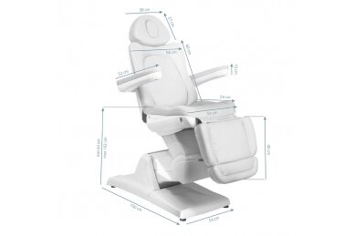 Profesionali elektrinė kosmetologinė kėdė AZZURO 870 (3 varikliai) 7