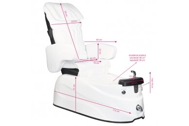 Profesionali elektrinė podologinė kėdė su masažo funkcija SPA AS-122 9