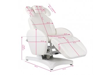 Profesionali elektrinė  lova-gultas kosmetologams IVETTE 6