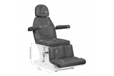 Profesionali elektrinė podologinė kėdė- gultas pedikiūro procedūroms KATE GREY (4 varikliai) 7