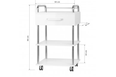 Kosmetologinis vežimėlis 6050 4