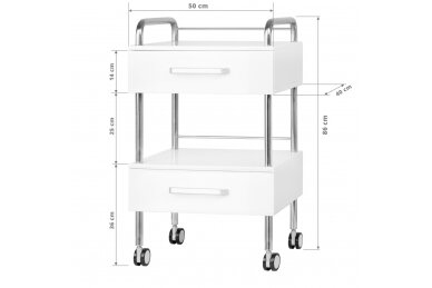 Kosmetologinis vežimėlis 6051 4