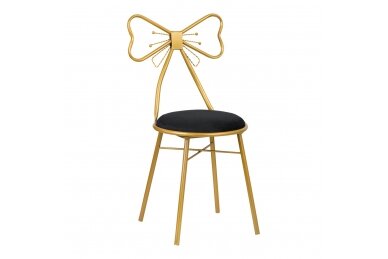 RIBBON CHAIR VELVET DT2 BLACK