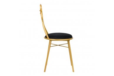 RIBBON CHAIR VELVET DT2 BLACK 1