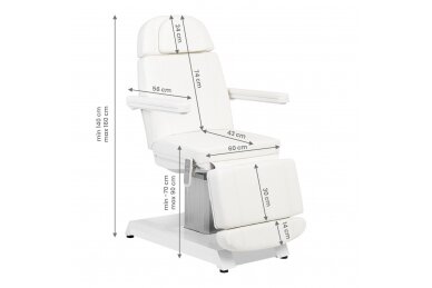 Profesionali elektrinė kosmetologinė kėdė - gultas W-16B (3 varikliai) 15