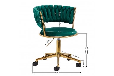 Grožio salono kėdė su ratukais 4Rico QS-GW01G 5