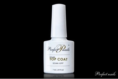 UV/LED gelio lako viršutinis sluoksnis ''Crystal Top Coat'', 7 ml